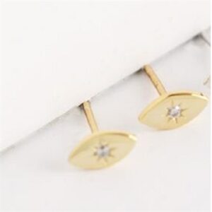 "Zallie" øreringe forgyldt med cz.