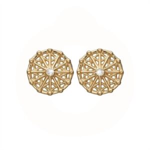 Christina øreringe forgyldt sølv 671-G70