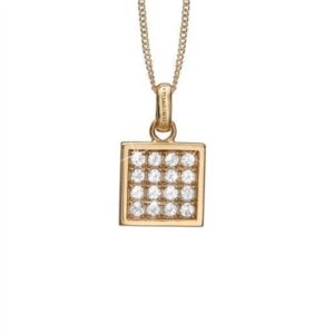 Christina vedhæng forgyldt sølv uden kæde