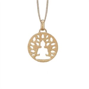 Christina vedhæng forgyldt sølv uden kæde