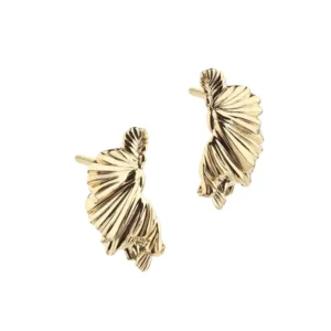 Aqua Dulce Koi Big Half Leaf øreringe forgyldt 5611