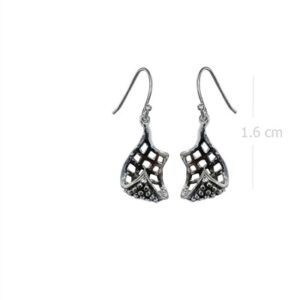 Raw-Oxi øreringe sølv