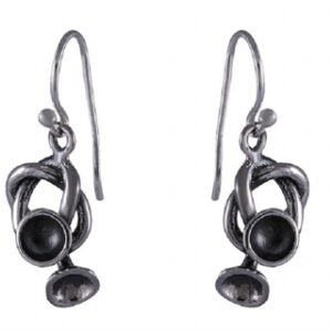 Raw-Oxi øreringe sølv