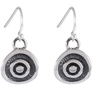 Raw-Oxi øreringe sølv