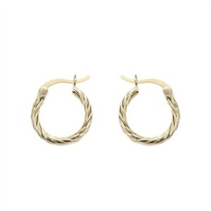 "Arjana" øreringe forgyldt sølv udv. diameter ø17,5 mm