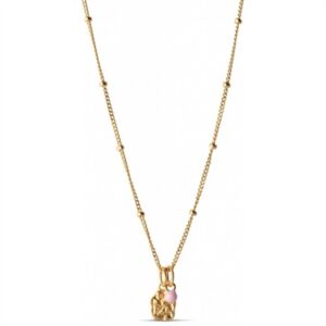 Enamel halskæde Delightful forgyldt N58GM