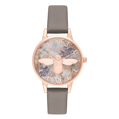 Olivia Burton 3D Bee Marble Floral OB16CS19