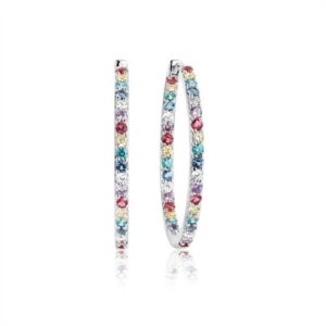 Sif Jakobs - Bovalino Øreringe med multifarvede zirkoner