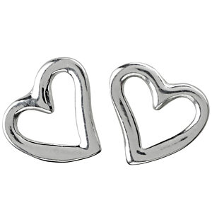 Rhod. sølvørestikker hjerte