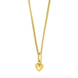 Forg. sølvhalskæde m/hjerte