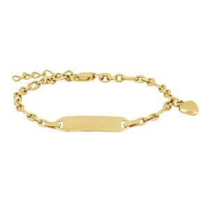 Forg. sølvarmbånd m/plade og hjerte