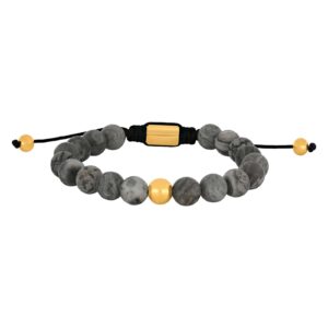 SON armbånd map stone 8mm IP gold