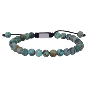 SON armbånd African Turquoise matt 19cm - 25cm