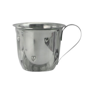 Rustfrit stål krus m. hjerter