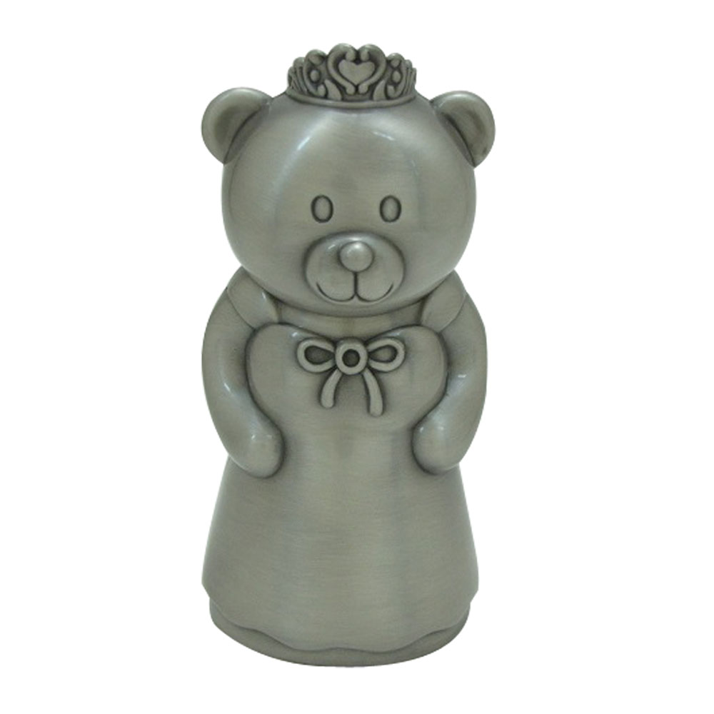 Fortinnet sparebøsse prinsesse-bamse