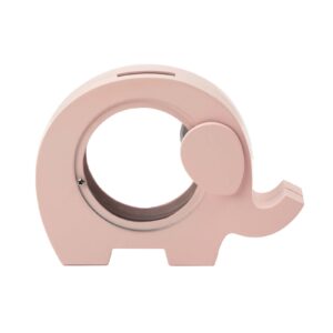 Forkromet sparebøsse elefant - lyserød