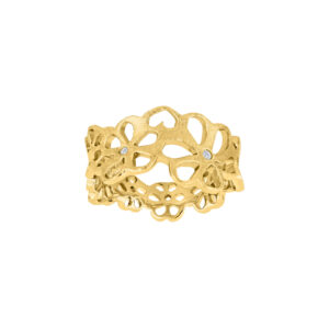 Forg. sølvring m/cz Str.54