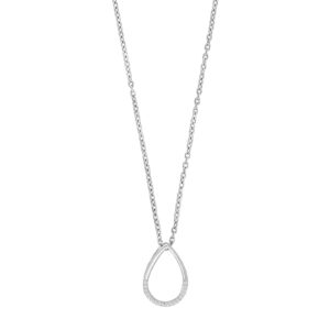 14kt. hvidguldsvedhæng m/dia. 0.03ct W/SI inkl. rh