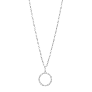 14kt. hvidguldsvedhæng m/dia 0.02ct W/PI inkl. sø