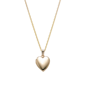 Medaljon m. 14kt. påvalset guld inkl. kæde