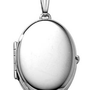 Medaljon i rhod. sølv