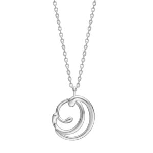 Rhd. sølv halskæde AURA52