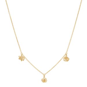 Forgyldt sølv halskæde BLOSSOM52