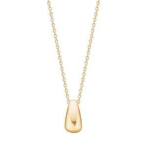 8kt. guldvedhæng inkl. forg. kæde