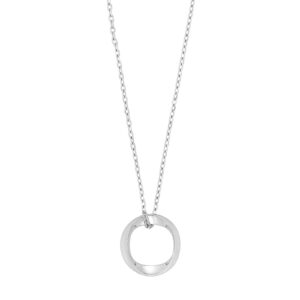 Rhod. sølvvedhæng inkl. kæde