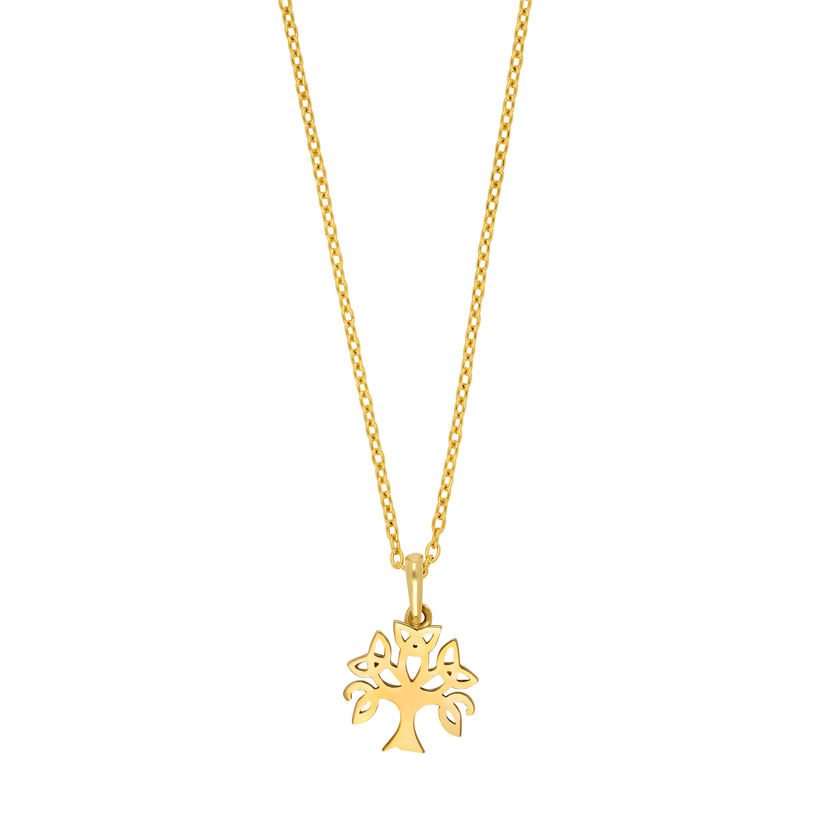 8kt. guldvedhæng livets træ inkl. forg. kæde