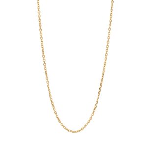 SON kæde stål IP gold, anker facet 45+5cm