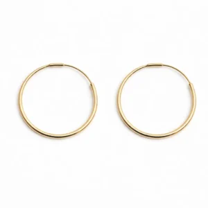 Donnatella øreringe forgyldt sølv Ø32 mm