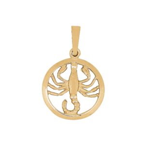 SIERSBØL 8kt. vedhæng SKORPIONEN 15mm