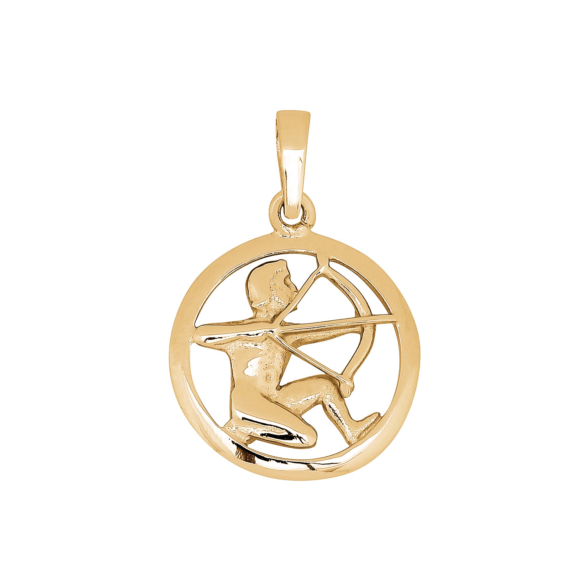 SIERSBØL 8kt. vedhæng SKYTTEN 15mm