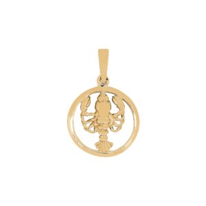 SIERSBØL 8kt. vedhæng KREBSEN 12mm