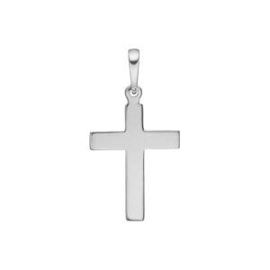 SIERSBØL sølv rhod. vedhæng kors 26mm