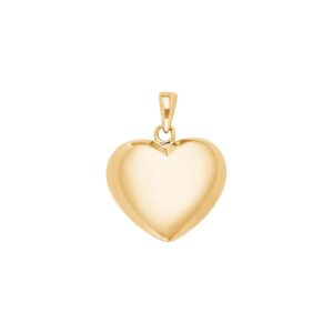 SIERSBØL sølv forg. vedhæng hjerte 18mm