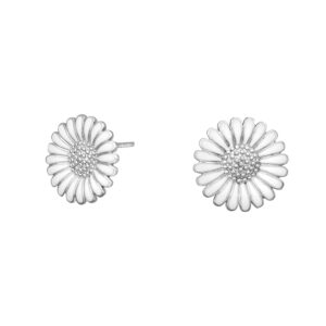 Rhod. sølvørestikker Marguerit 10mm