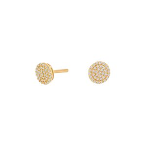 Siersbøl øreringe 14 kt. med diamanter