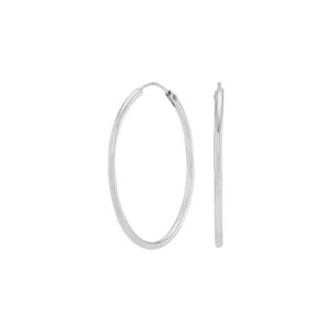 Rhodineret sølv creol 25mm HOOPS52