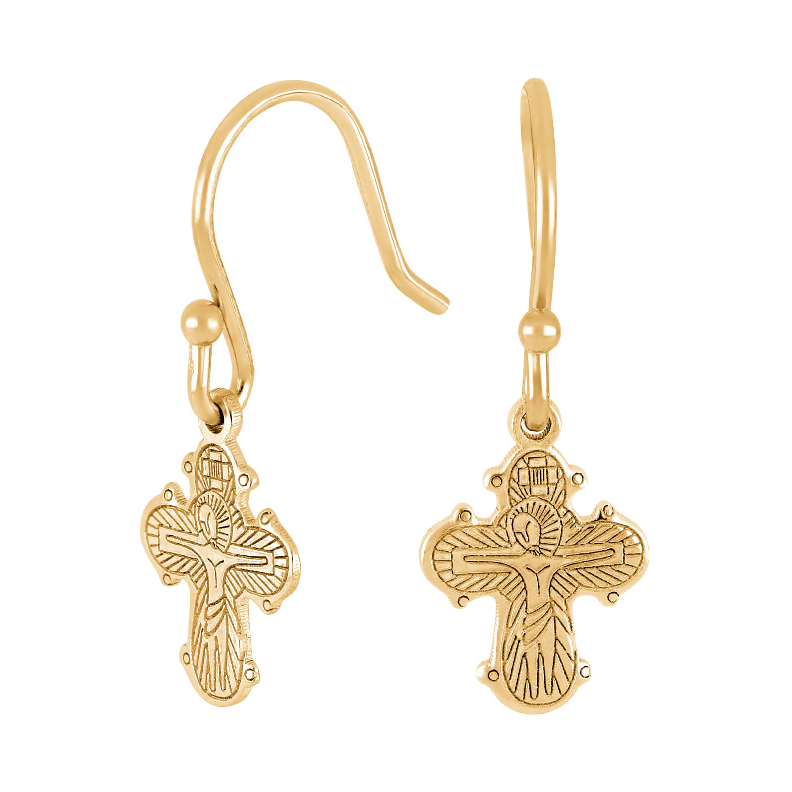 Siersbøl øreringe med dagmarkors 30257525900