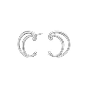 Rhd. sølv ørestikker stor AURA52