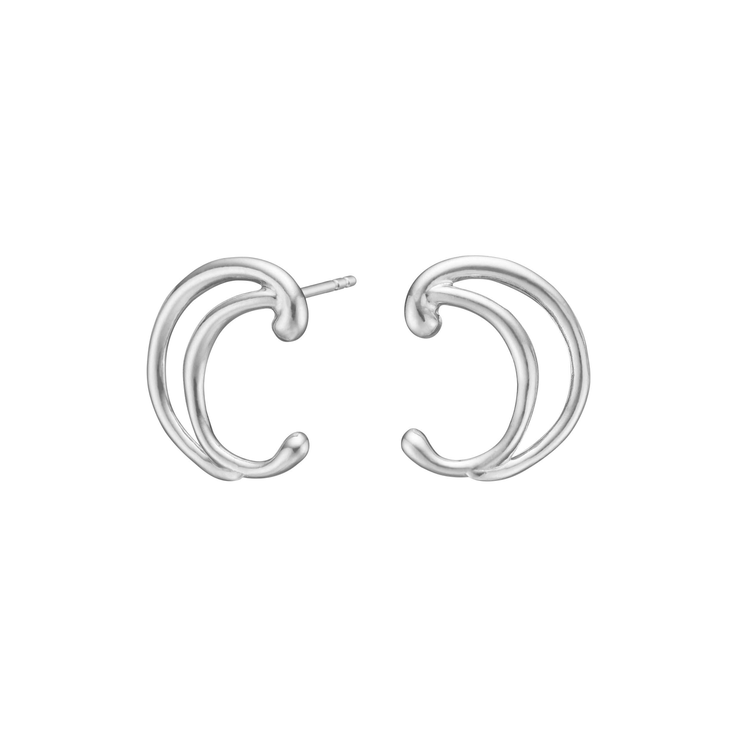 Rhd. sølv ørestikker stor AURA52