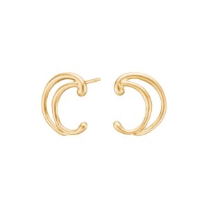 Forgyldt sølv ørestikker stor AURA52