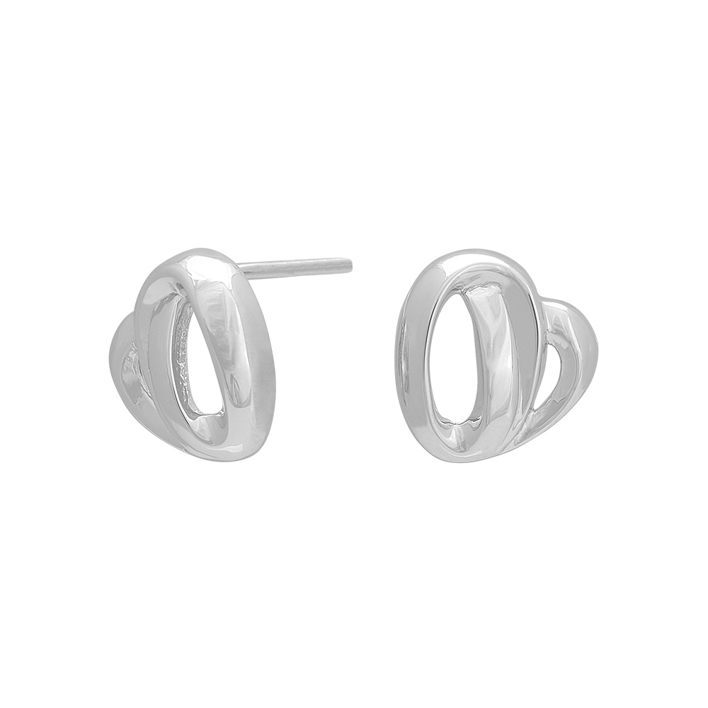 Rhod. sølvørestikker hjerte