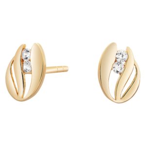 8kt. guldørestikker m/cz