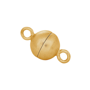 Forg. Sølv magnet perlelås 8mm mat