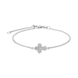 Siersbøl - Rhod. sølv armbånd dagmarkors 80250750900