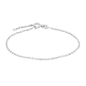 Rhod. sølvarmbånd anker