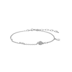 Rhd. sølv armbånd RIPPLES52